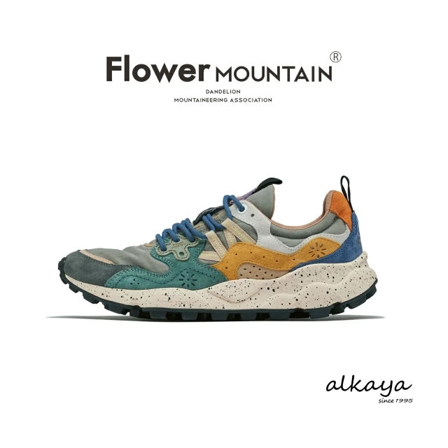 Flower MOUNTAIN フラワー マウンテン　YAMANO3 ヤマノ3 GREY-PETROL-ZUCCA グレーペトロールズッカ 靴 スニーカー シューズ【返品交換送料無料】