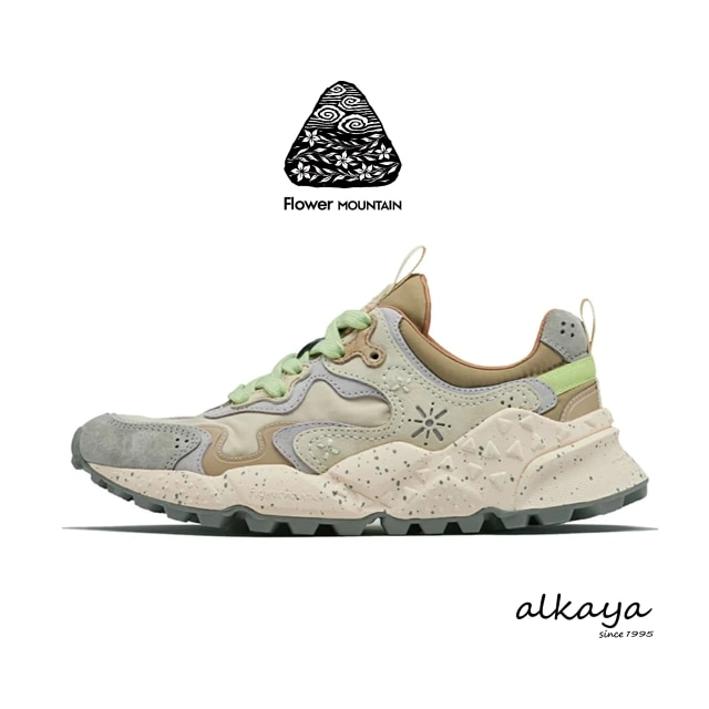 Flower MOUNTAIN フラワー マウンテン RULIS ルリス L.GRAY / LIME ライトグレー / ライム  靴 スニーカー シューズ【返品交換送料無料】