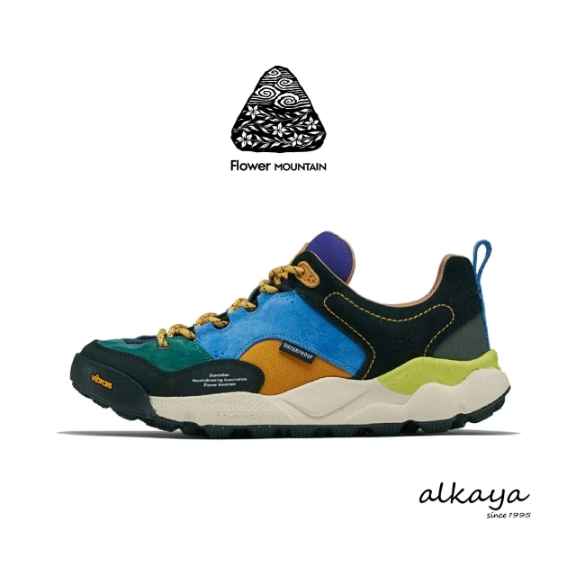 Flower MOUNTAIN フラワー マウンテン BACK COUNTRY バックカントリー  GREEN / BLUE / YELLOW グリーン / ブルー / イエロー WATERPROOF ウォータープルーフ  靴 完全防水 シューズ 【返品交換送料無料】