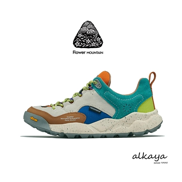 Flower MOUNTAIN フラワー マウンテン BACK COUNTRY バックカントリー  IVORY / BROWN / TEAL アイボリー / ブラウン / ティール WATERPROOF ウォータープルーフ  靴 完全防水 シューズ  【返品交換送料無料】