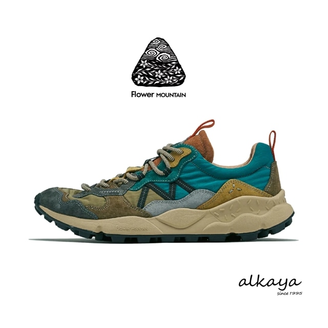 Flower MOUNTAIN フラワー マウンテン LENZAN レンザン KHAKI / TEAL カーキ / ティール 靴 スニーカー シューズ【返品交換送料無料】