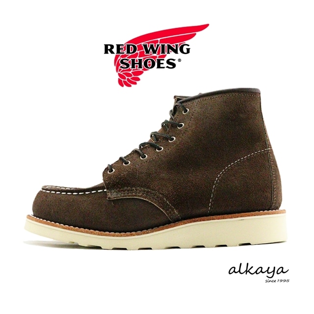 RED WING レッドウィング 3476 WOMEN'S  6-INCH CLASSIC MOC ウィメンズ 6インチ クラシックモック CHOCOLATE MULESKINNER チョコレート ミュールスキナー モックトゥ ラフアウト スエード【返品交換送料無料】