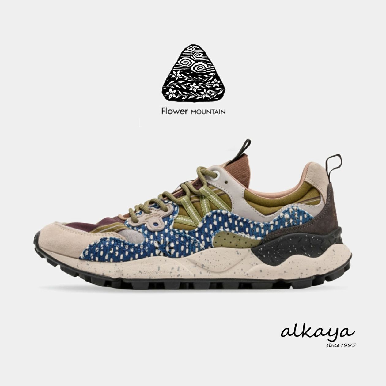 Flower MOUNTAIN フラワー マウンテン YAMANO3 ヤマノ3 BEIGE/MIKAWA/SASHIKO ベージュ/三河/刺し子 靴 スニーカー シューズ フラワーマウンテンスニーカー メンズ レディース ヨーロッパ【返品交換送料無料】
