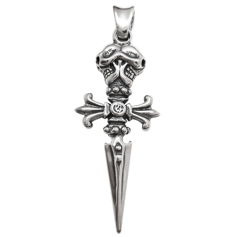 DOUBLE SKULL CROSS DAGGER PENDANT | ペンダント | トラヴィス