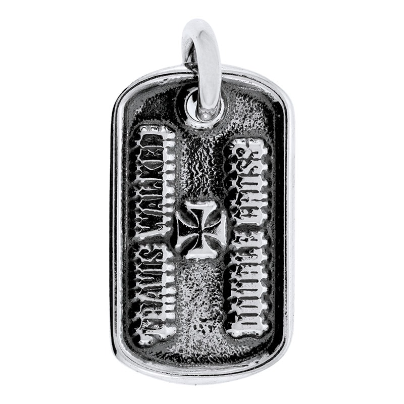 アクセサリー TRAVIS WALKER MALIBU CROSS DOG TAG Travis Walker（トラヴィスワーカー） ダブルクロスシルバードッグタグ