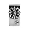 STERLING SILVER MONEY CLIP WITH REGAL CROSS