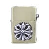 BRASS ZIPPO LIGHTER WITH REGAL CROSS