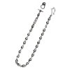 SMOOTH HOOK WITH CROSS BALL LINKS WALLET CHAIN WITH T-BAR CZ