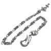 THUNDER HOOK - SKULL CROSS LINK WITH CROSS LINKS WALLET CHAIN WITH T-BAR CZ