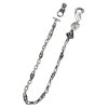 THUNDER HOOK - SPEED CROSS LINK WITH JUMPED OUTLAW LINKS WALLET CHAIN WITH T-BAR CZ