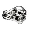 FLAMED SKULL RING