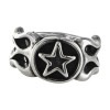 FLAMED STAR RING