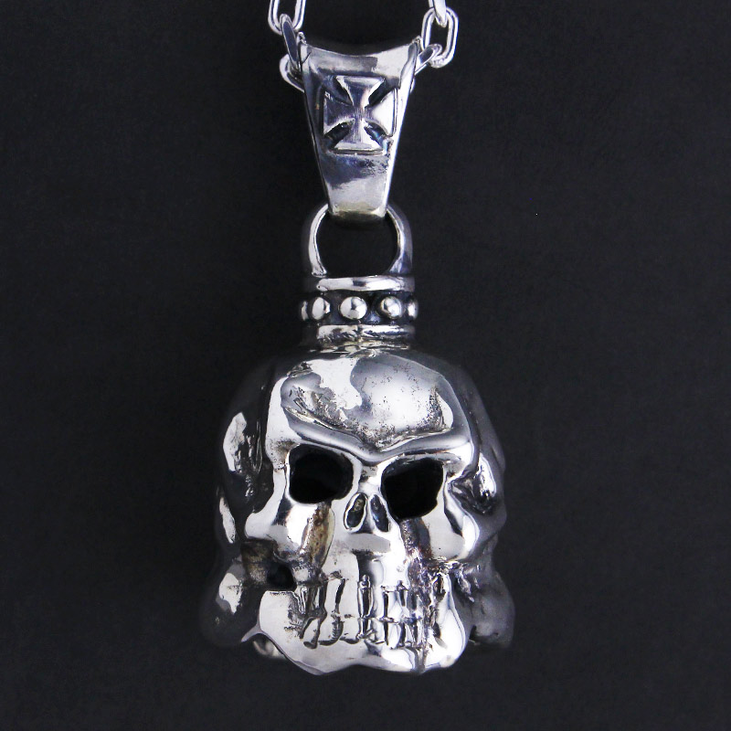 TRAVIS WALKER【スカルネックレス】 Travis Walker（トラヴィスワーカー） リルジースカルシルバー
