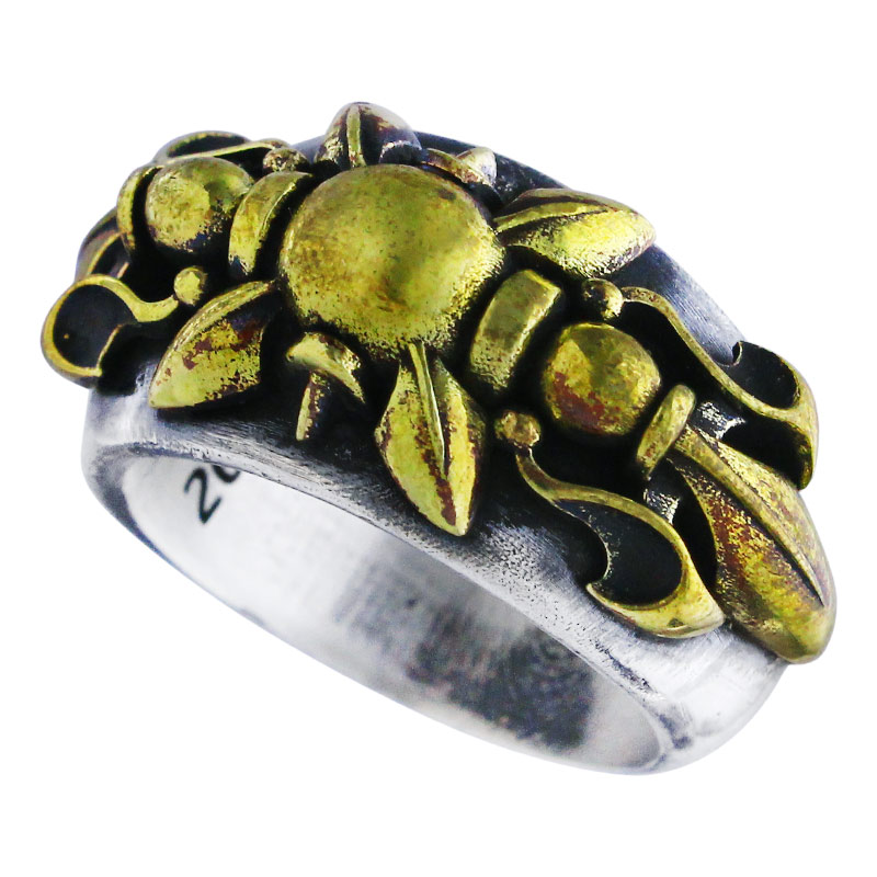 本国オーダー商品/納期約4ヶ月前後】 POSEIDON RING WITH BRASS
