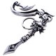 THUNDER HOOK WITH SPEED CROSS AND OUTLAW SPEAR KEY CHAIN