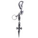 HOOK WITH CROSS LINK AND CROSS DAGGER KEY CHAIN