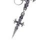 HOOK WITH CROSS LINK AND CROSS DAGGER KEY CHAIN