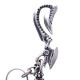 HOOK WITH CROSS LINK AND CROSS DAGGER KEY CHAIN