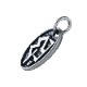 MEDIUM OVAL LOGO CHARM