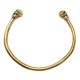 GOLD BRASS CHOMPS BANGLE