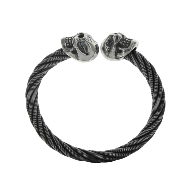 SKULL CABLE BANGLE