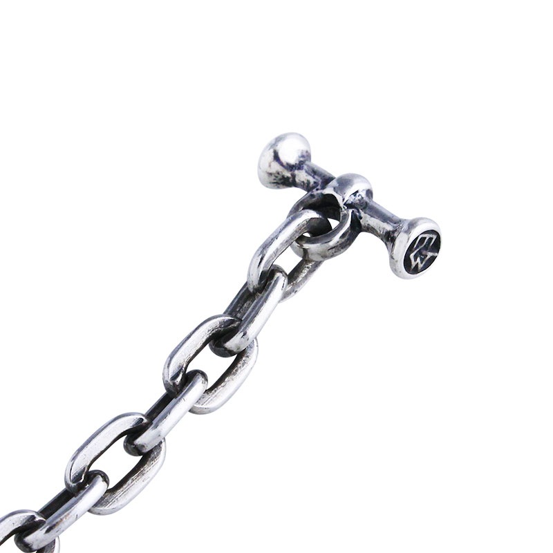 SMALL GARGOYLE CHARM OVAL LINK BRACERET | ブレスレット