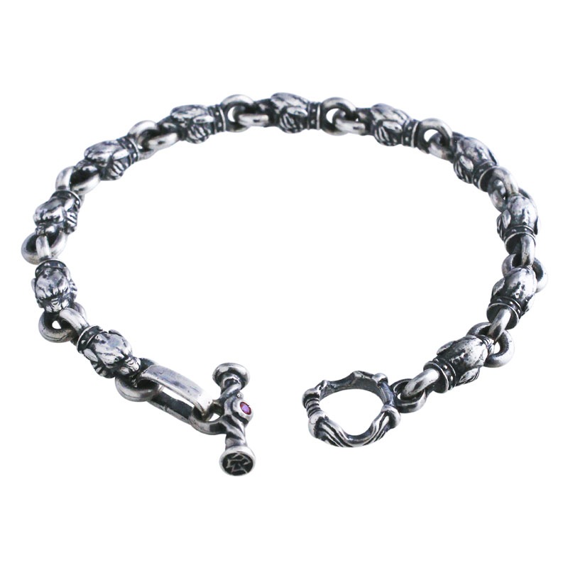 TINY SABER TOOTH TIGER BRACELET (11 LINKS) | ブレスレット