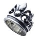 SILVER CROWN RING