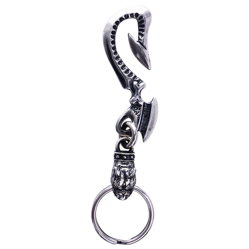 MEDIUM HOOK WITH MEDIUM PIT BULL KEY CHAIN