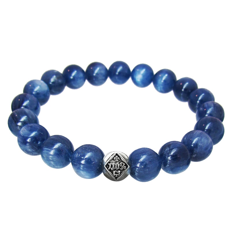 STONE WITH 110 BEAD BRACELET (10mm KYANITE)