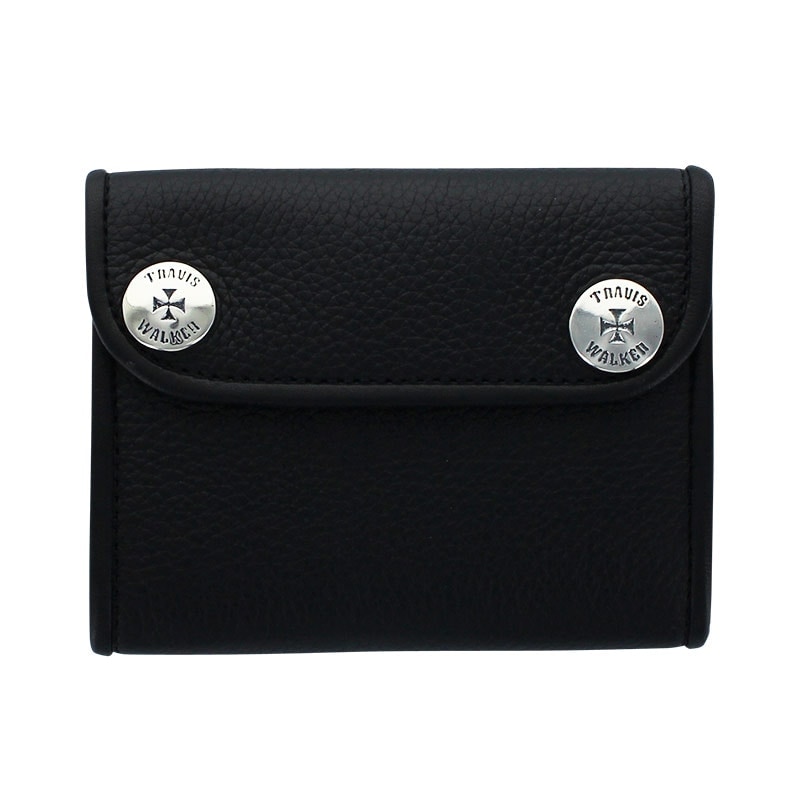 SMALL 3-FOLD WALLET - COW HIDE (BLACK) | ウォレット | トラヴィス