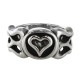 FLAMED HEART RING