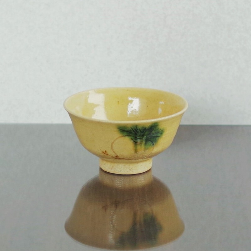 ボタニカル ミディアムベール 魯山人 黄瀬戸 蓋 皿 | vendee