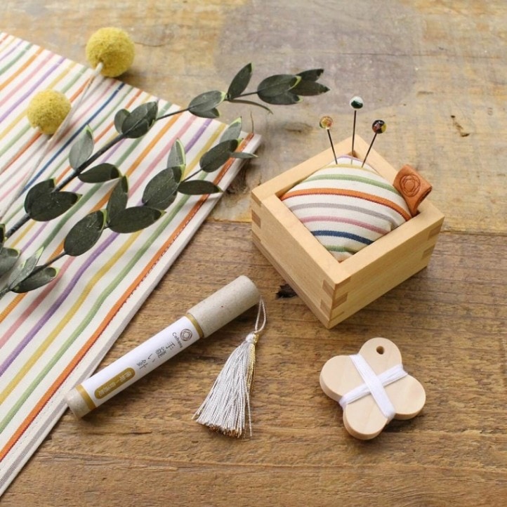 cohana 小倉織の針山セット 裁縫セット ソーイングセット 裁縫 道具