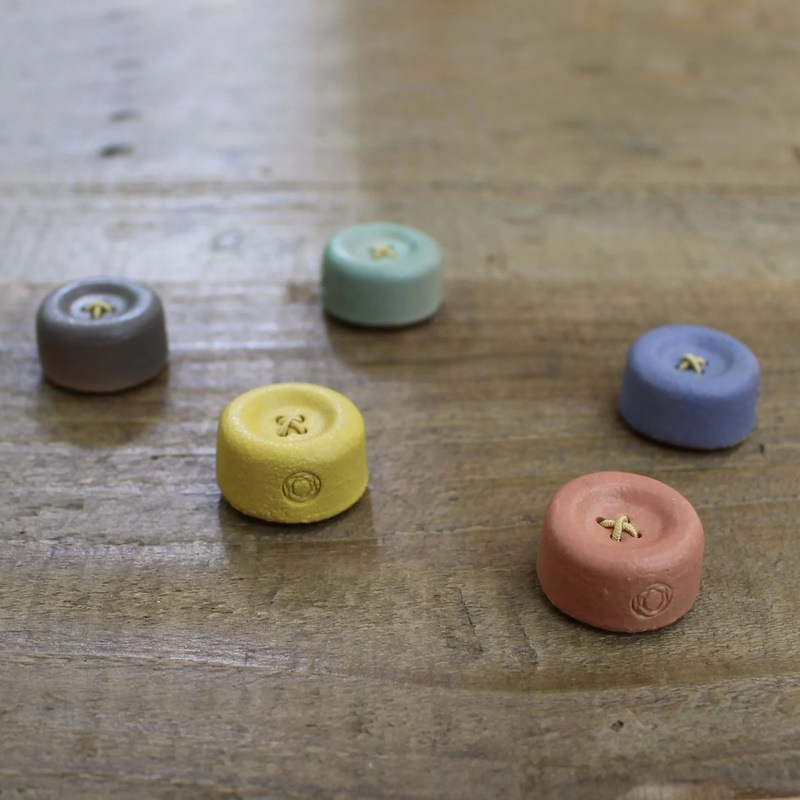 Cohana 信楽焼のボタンマグネット 裁縫 ハンドメイド 洋裁 ソーイング