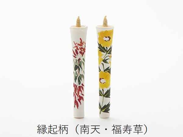 【美品】絵ろうそく　和蝋燭　アート　2本セット Amazon｜（御供 のし付き 包装品）絵ろうそく 花ろうそく 3号 6本 入り