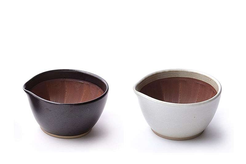 すり鉢 大 18cm 800ml 元重製陶所 もとしげ 白マット/黒 マット 箱入