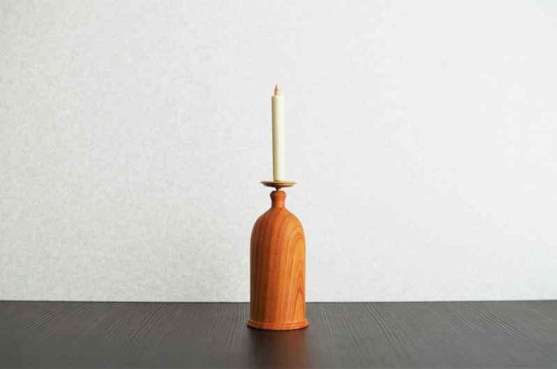  wooden candle stand - bottle  ݰ 䥭  ɥۥ   Ω 礭  ʥǥ 衼ԥ 饷å  Ԥ ɥ륹 ƥꥢ  