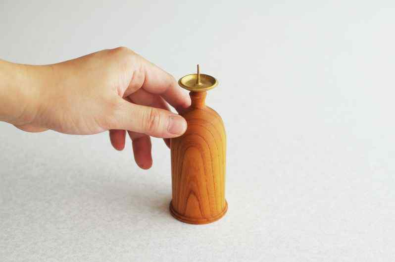  wooden candle stand - bottle  ݰ 䥭  ɥۥ   Ω 礭  ʥǥ 衼ԥ 饷å  Ԥ ɥ륹 ƥꥢ  