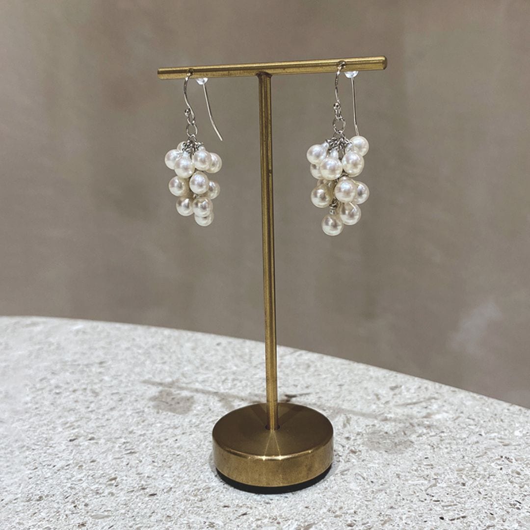 ぶどうピアス[GrapeClusterEarrings]