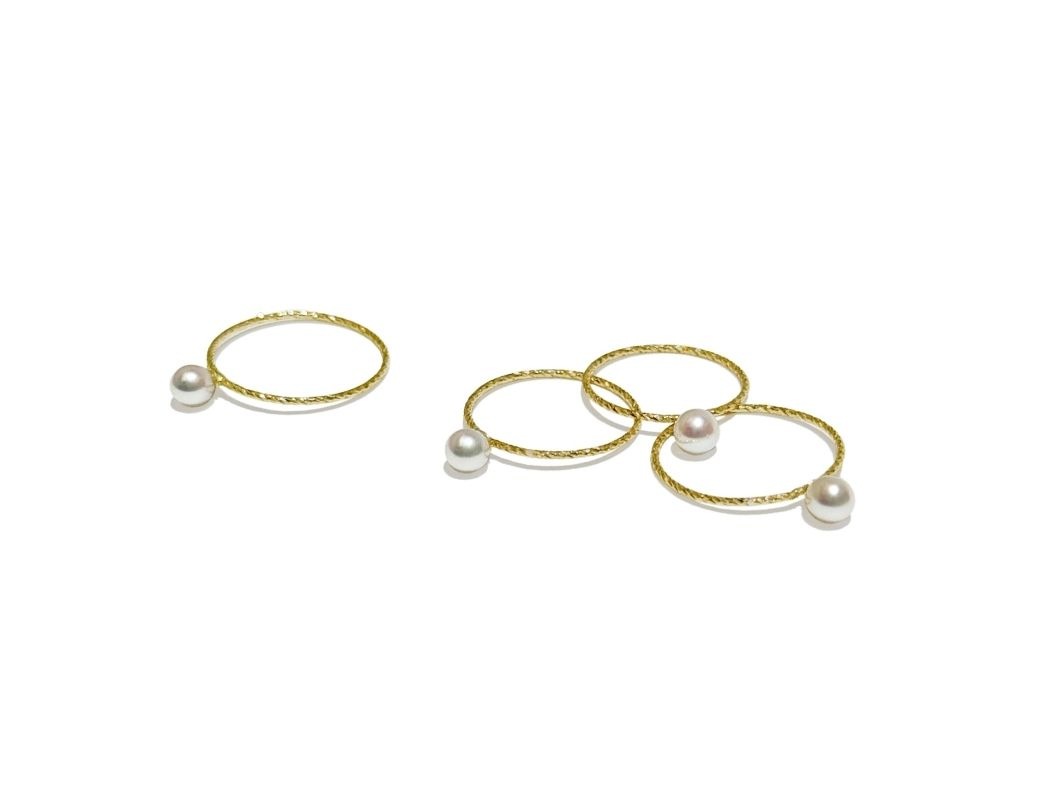 K18 Pinkie Ring