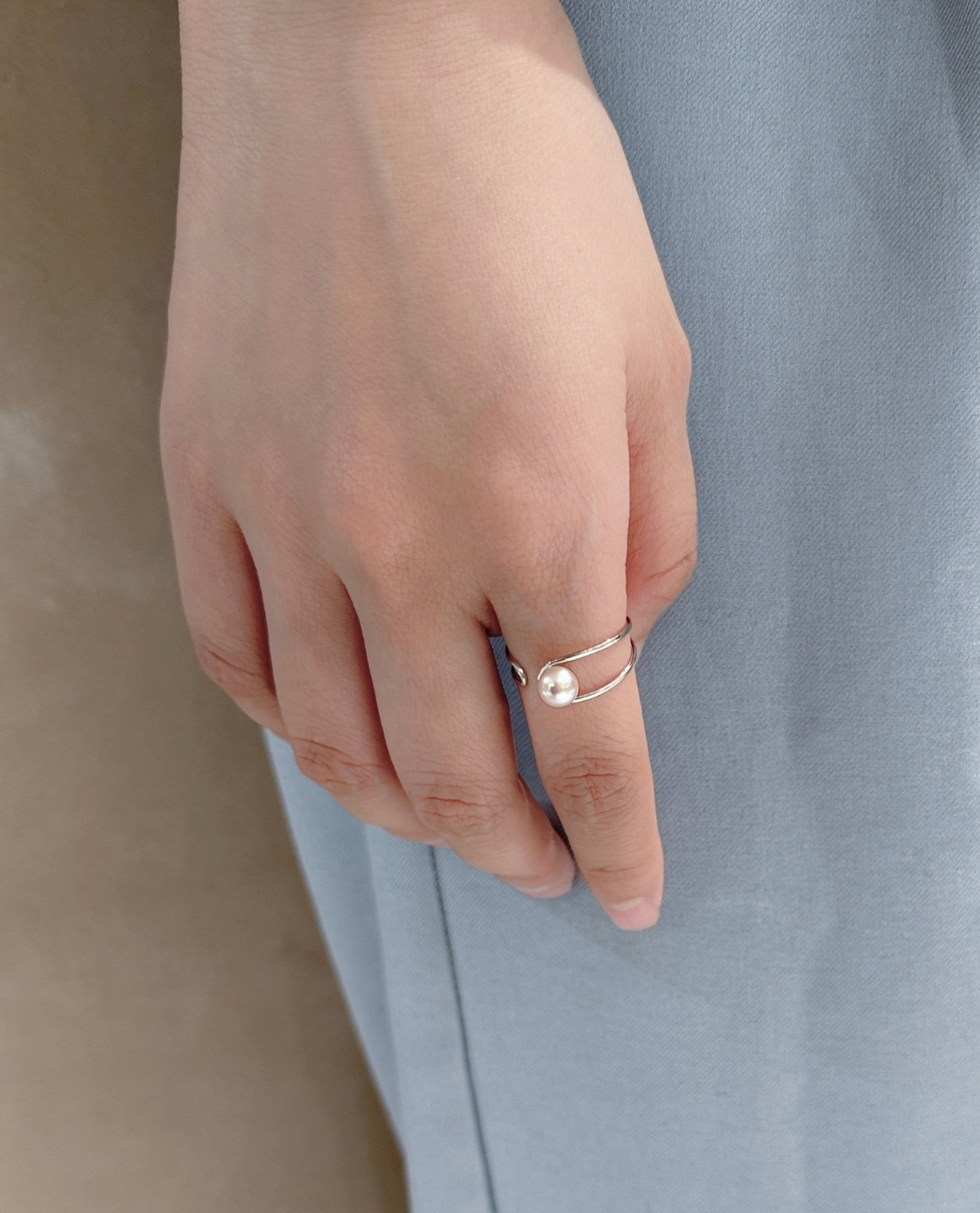 SV925 Open Ring -double line-