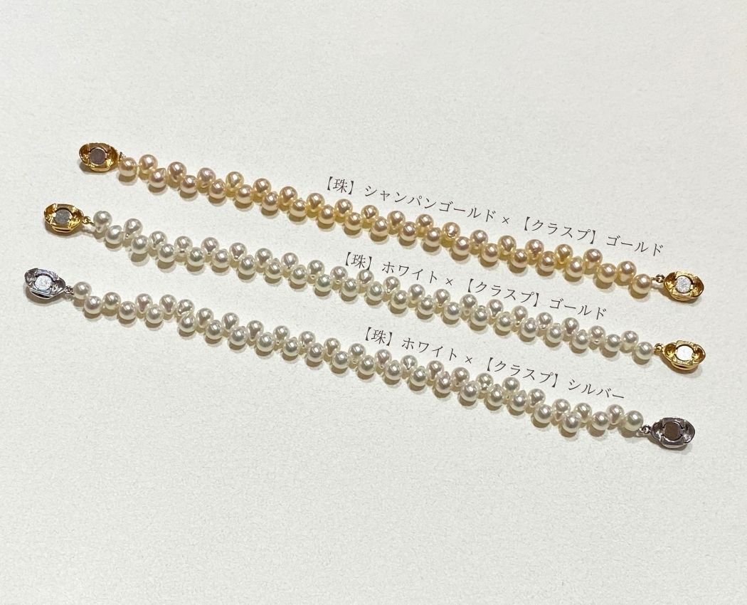 クレオパトラBrac【White/Champagne Gold】