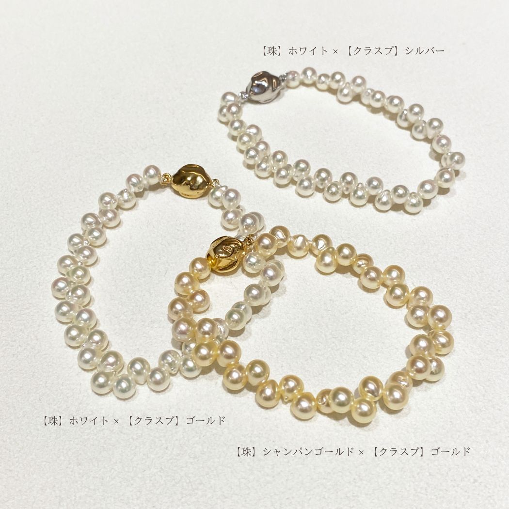 クレオパトラBrac【White/Champagne Gold】