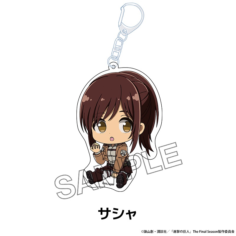 TVアニメ『進撃の巨人』 ぺたん娘アクリルキーホルダー vol.1 全10種
