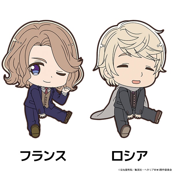 ◆ ヘタリア　ぺたん娘　ラバーストラップ　1BOX 12点セット 雑貨 全12種セット 「ヘタリア World☆Stars ぺたん娘