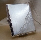 化粧入れ .シガレットケース￼シルバー950 110g 8×10.5×1cm