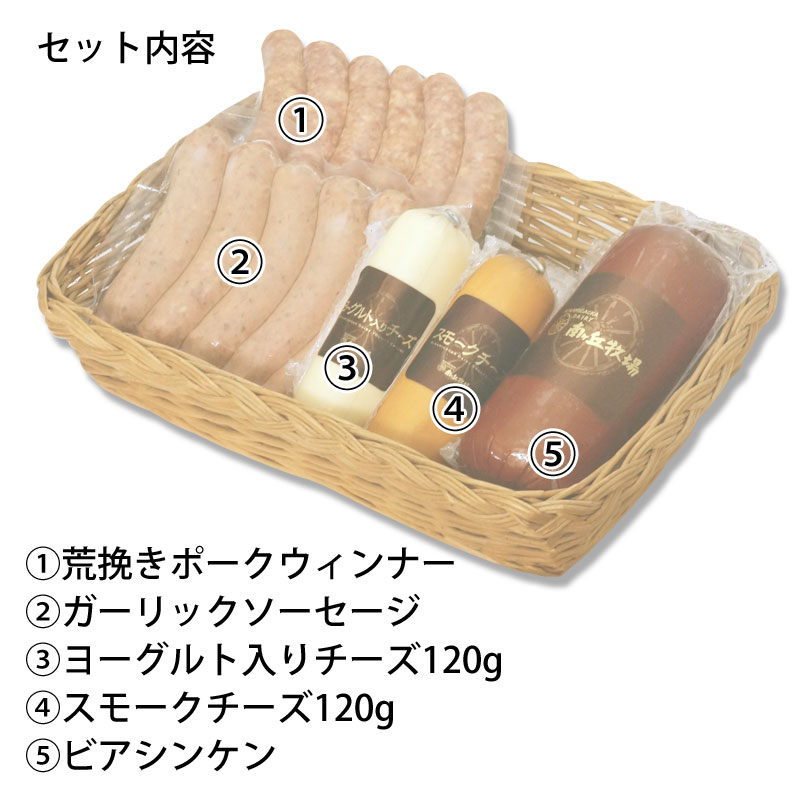 ハム・ソーセージセット(ハム55) | ハム・ソーセージ | 南ヶ丘牧場