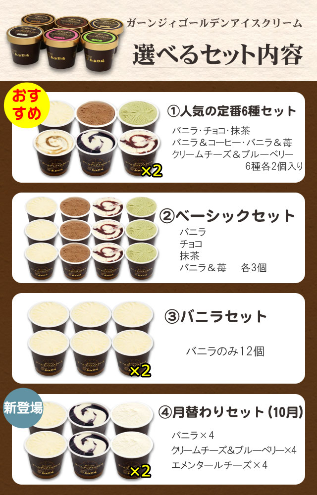 ガーンジィゴールデンアイスクリーム(12個セット)