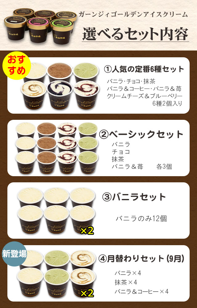 ガーンジィゴールデンアイスクリーム(12個セット)